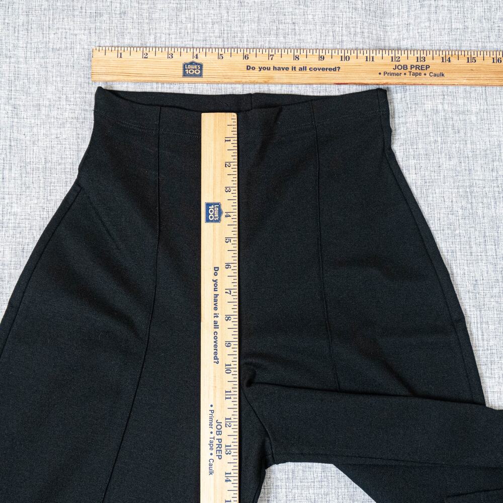RIPLEY RADER Black Ponte Knit Cropped Straight Leg Pant size 3 (Medium) - Picture 6 of 11